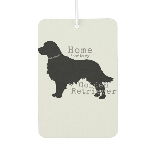 Ambientador Golden Retriever Home está con mi Golden Golden (Anverso)