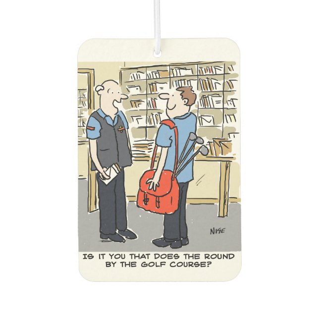 Ambientador Golfer Postman ama al Personalizado de golf (Anverso)