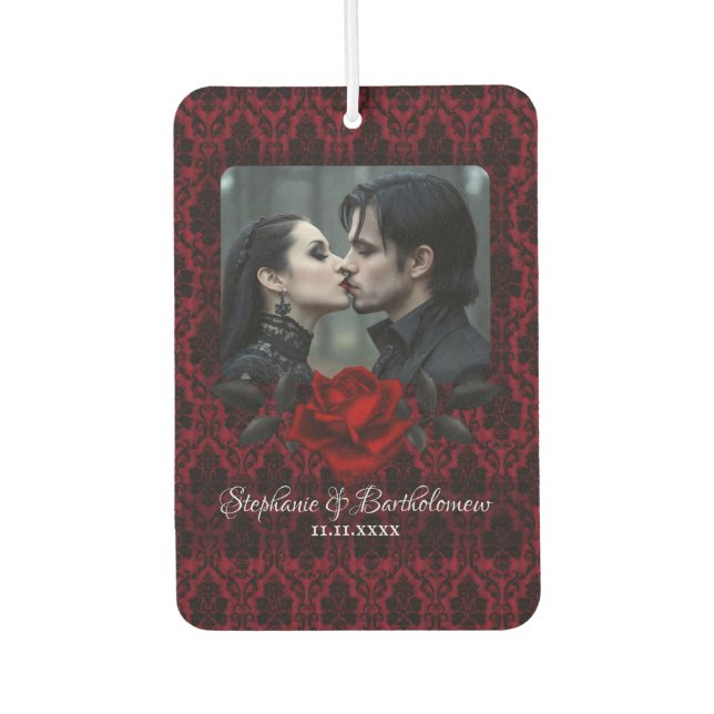 Ambientador Gothic Red Damask Rose Personalized (Anverso)