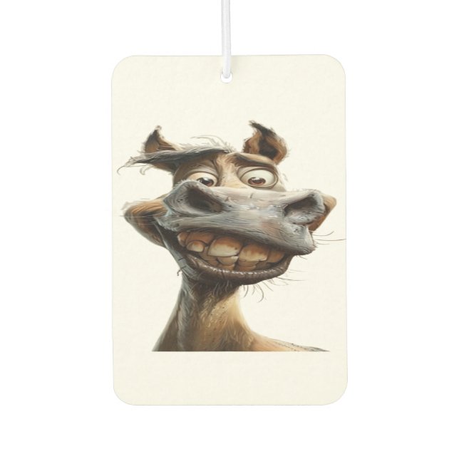Ambientador Gracioso diseño de arte burro (Anverso)