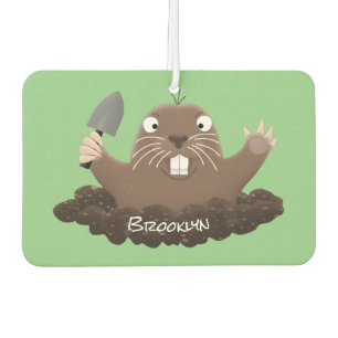 Ambientador Gracioso gopher digging personalizado ilustracion