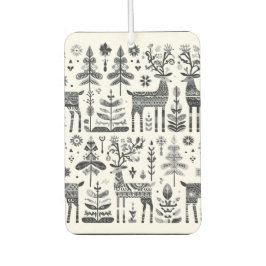 Ambientador Gracioso patrón de renos blancos y negros