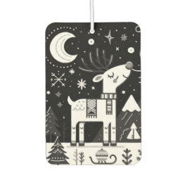 Ambientador Gracioso patrón de renos blancos y negros