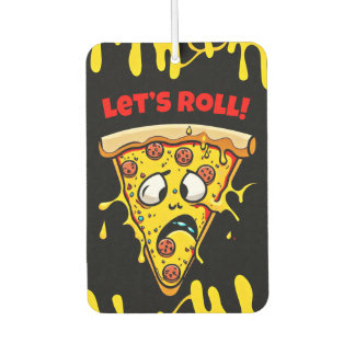 Ambientador Gracioso Personalizado Pizza Slice con texto Perso