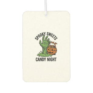 Ambientador Gráfico de monstruo de dulces de Halloween vintage
