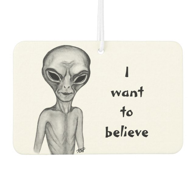 Ambientador Grey Alien , quiero creer (Anverso)