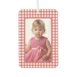 Ambientador Gril Photo on Red and White Gingham Plaid