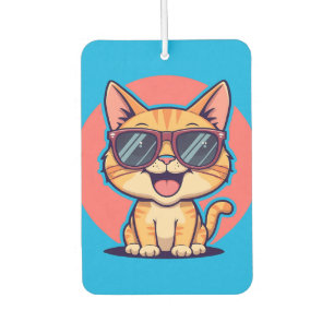Ambientador Guay Cat con gafas de sol - Diseño divertido y gat