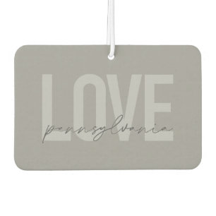Ambientador Guay, diseño simple y moderno Love Pennsylvania