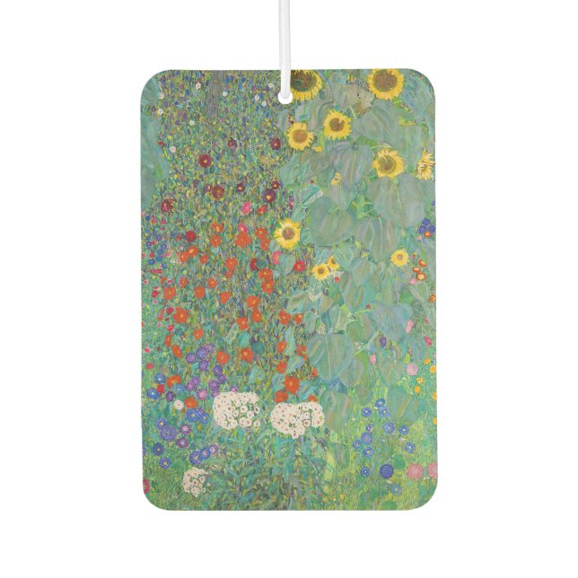 Ambientador Gustav Klimt - Jardín de campo con girasoles (Anverso)