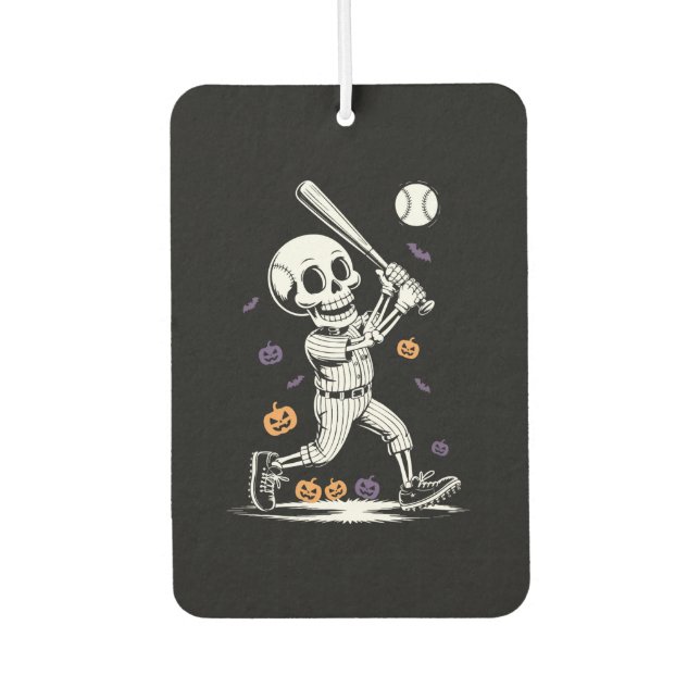 Ambientador Halloween Baseball Skeleton Hitting (Anverso)