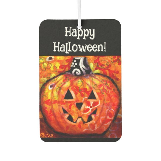 Ambientador Halloween fantástico Jack O Lantern Pumpkin Naranj (Anverso)