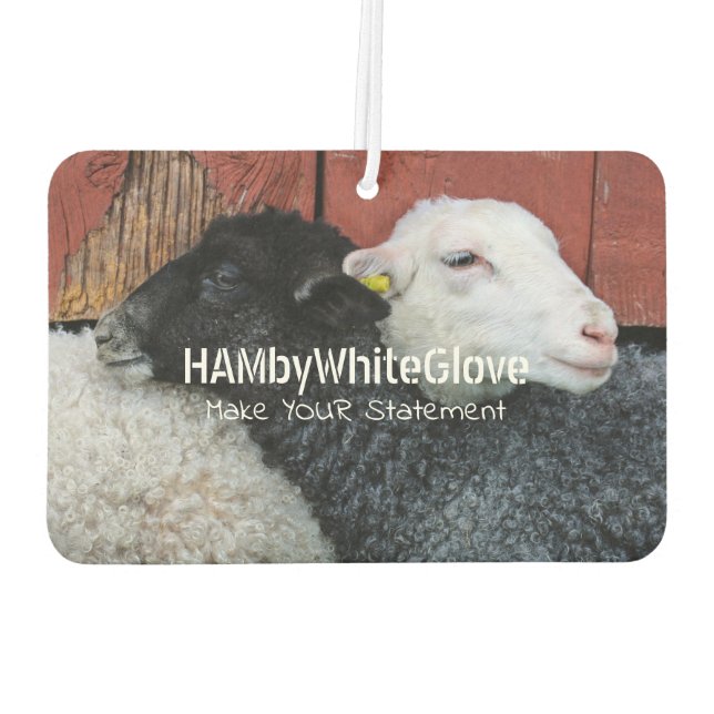 Ambientador HAMbyWG - Oveja blanca y negra (Reverso)