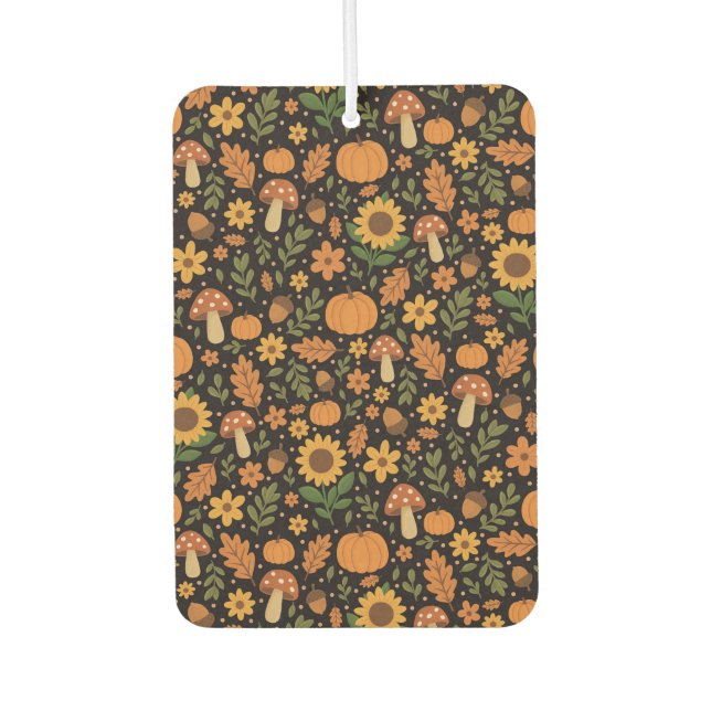 Ambientador Hand Drawn Rustic Fall Pattern Air Freshener (Anverso)