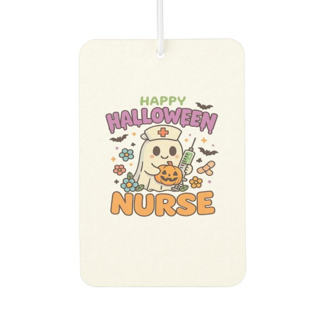 Ambientador Happy Halloween Nurse Shirt � Cute Spooky Medical  (Anverso)