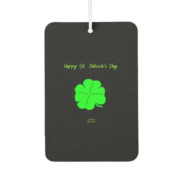 Ambientador Happy St. Patrick's Day Retrato Air Freshener (Anverso)
