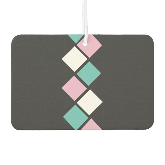 Ambientador Harlequin Car Air Freshener (Black, Aqua & Pink) (Anverso)