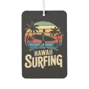 Ambientador Hawái Surf Retro - Surfista de Playa de la Puesta