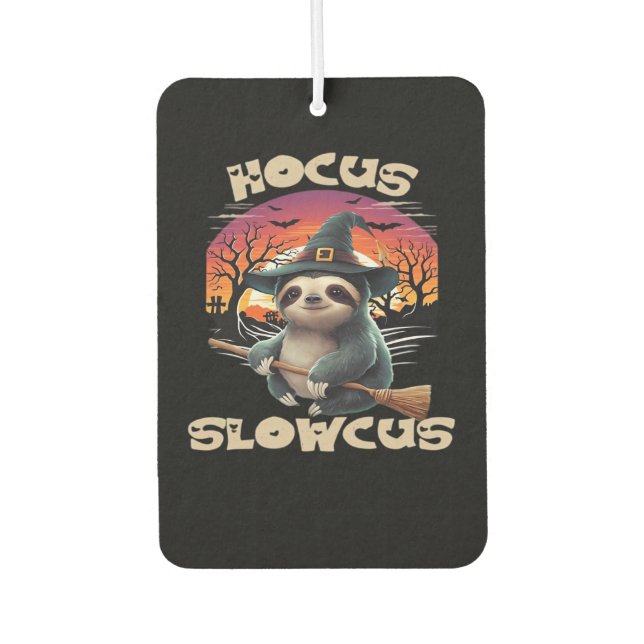 Ambientador Hocus Slowcus Sloth amantes del disfraz de Hallowe (Anverso)