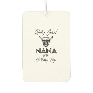 Ambientador Holly Cow Nana de Birthday Boy Highland Cow 1s