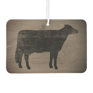 Ambientador Holstein Cow Silhouette Rustic Style Air Freshener