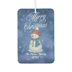 Ambientador Hombre de Nieve Caprichoso Feliz Navidad