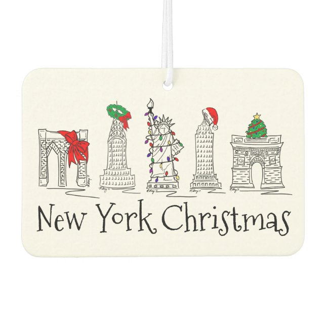 Ambientador Hospedajes de feriado de Nueva York para Navidades (Anverso)