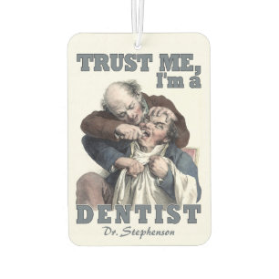 Ambientador Humor de DENTIST nombre personalizado aire fresco