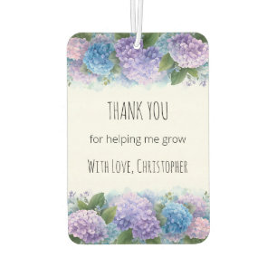 Ambientador Hydrangea Personalizada Agradecimiento a la Maestr