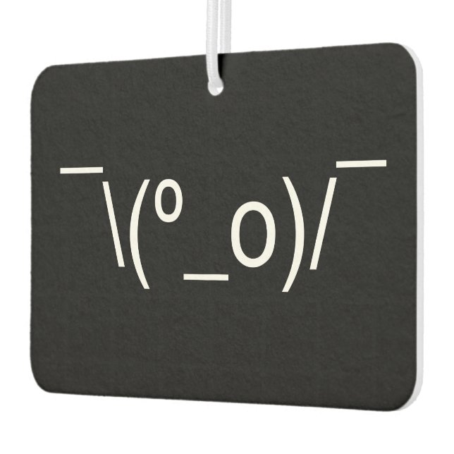 Ambientador I Dunno LOL ¯\(º_o)/ Ø Emoticon japonés Kaomoji (Izquierda)