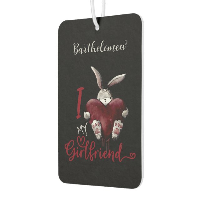Ambientador I Love My Girlfriend Gothic Personalized (Izquierda)
