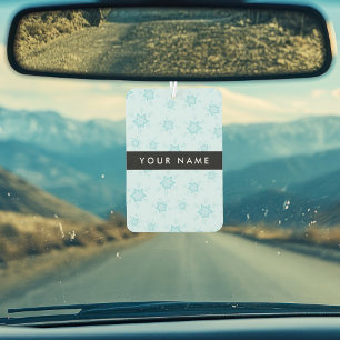 Ambientador Ice Blue Snowflakes, su nombre, Personalice