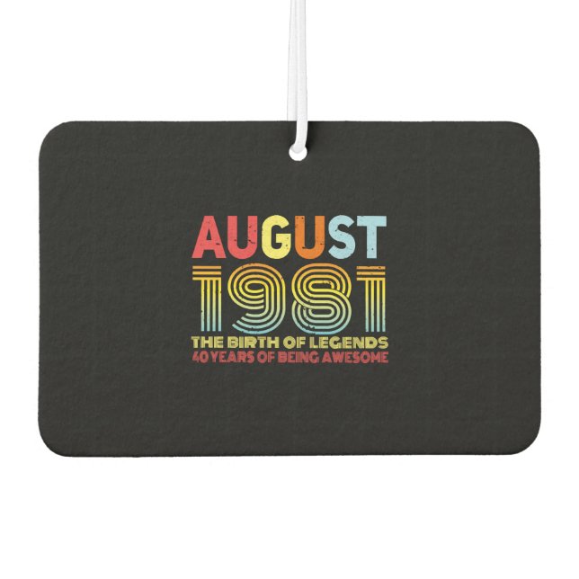 Ambientador Idea de regalo de agosto de 1981 (Anverso)