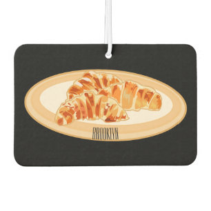 Ambientador Ilustración de dibujos animados de croissant