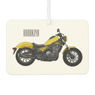 Ambientador Ilustración de dibujos animados de motocicleta cru