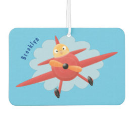 Ambientador Ilustracion de personalizado de avión rojo que vue