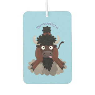 Ambientador Ilustracion de personalizado de bisontes búfalos d