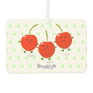 Ambientador Ilustracion de personalizado de cerezas rojas de s