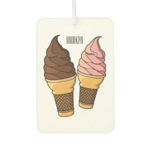 Ambientador Ilustracion de personalizado de helado de cono