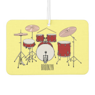 Ambientador Ilustracion de personalizado de kit de tambor
