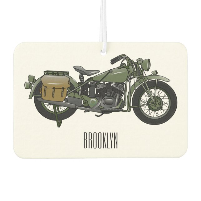 Ambientador Ilustracion de personalizado de motocicleta de cru (Anverso)