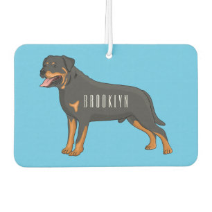 Ambientador Ilustracion de personalizado de perro de Rottweile