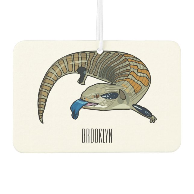 Ambientador Ilustracion de personalizado de piel de tono azul (Anverso)