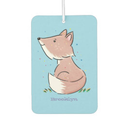 Ambientador Ilustracion de personalizado de zorro bebé