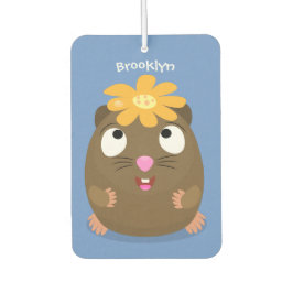 Ambientador Ilustracion de personalizado feliz de conejillo de