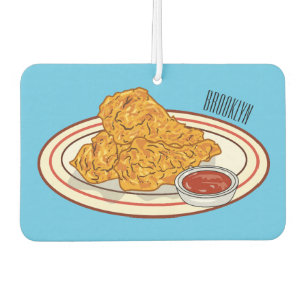 Ambientador Ilustracion de pollo frito personalizado
