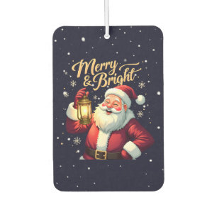 Ambientador Ilustración de Santa Claus alegre sosteniendo una
