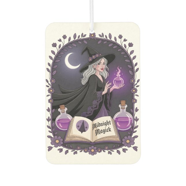 Ambientador Ilustración de una joven bruja de Magia de Mediano (Anverso)