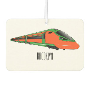 Ambientador Ilustracion del personalizado del tren de bala