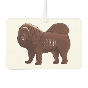 Ambientador Ilustracion del personalizado tibetano Mastiff